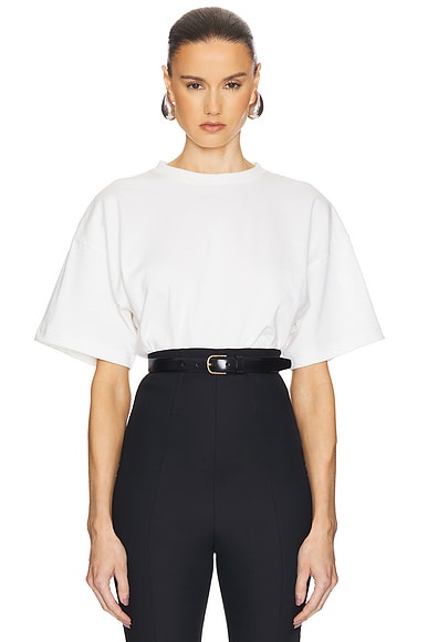 The Sculpted Tee in Thick Jersey