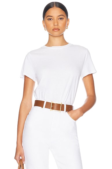 1017 ALYX 9SM Short Sleeve Hook Tee in White | FWRD
