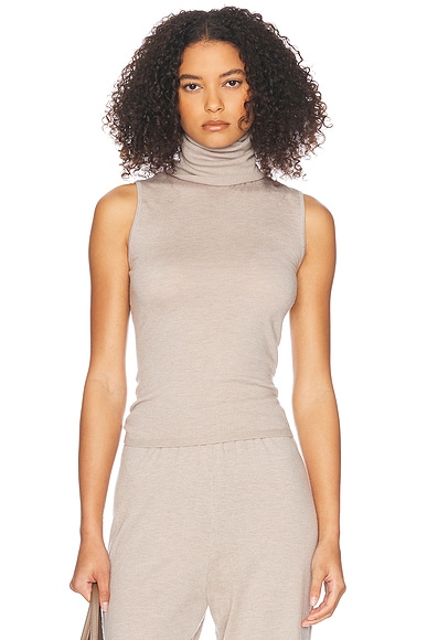 Helsa Faye Knit Top in Taupe