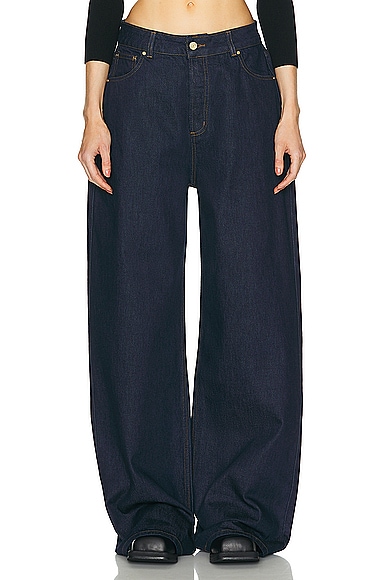 Heavy Manners Low Rise Baggy Denim in Islands