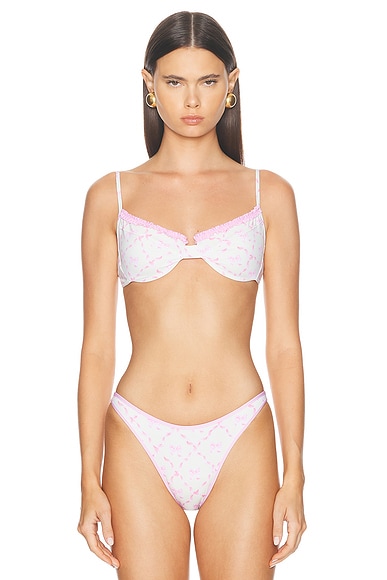 X Elsa Hosk Ruffled Up Underwire Bikini Top