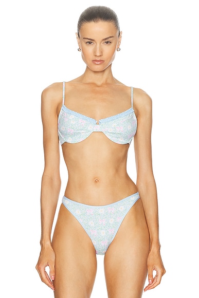 X Elsa Hosk Ruffled Up Underwire Bikini Top