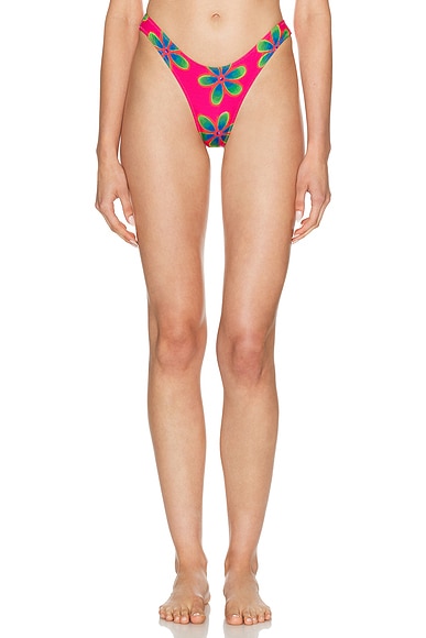 High Cut Cheeky Bikini Bottom