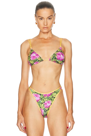 Heavy Manners Double String Bikini Top in Do I Ever Cross Your Mind?