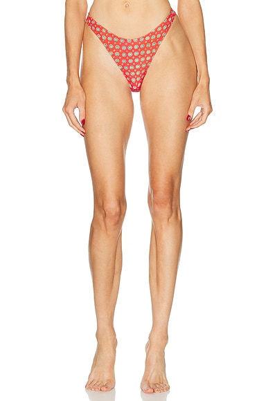 High Cut Cheeky Bikini Bottom