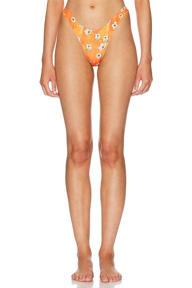 High Cut Cheeky Bikini Bottom