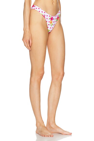 Shop Heavy Manners High Cut Cheeky Bikini Bottom In Minetta Street