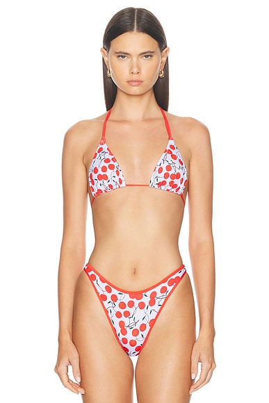 X Elsa Hosk Double String Bikini Top