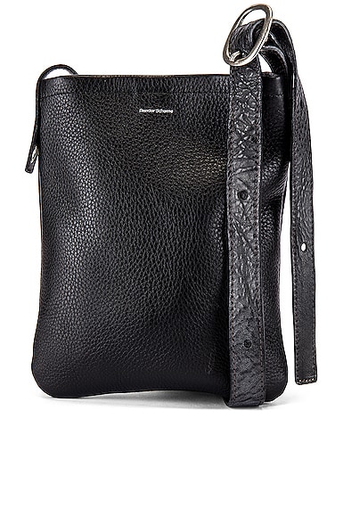 Hender Scheme Leather One Side Belt Bag Small in Black | FWRD