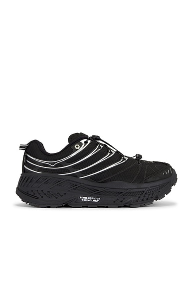 HOKA U Stinson Evo Gtx in Black & Silver