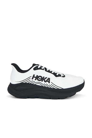 HOKA Clifton 11 Sneaker in White & Black