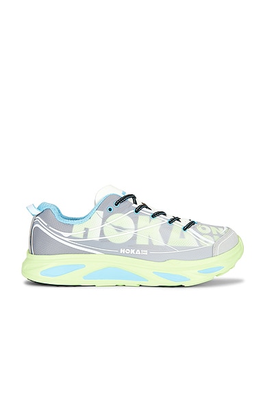 HOKA Huaka Pro Sneaker in Stellar Grey & Neon Yuzu