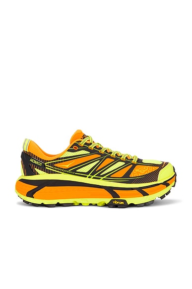 Hoka Mafate Speed 2 Sneaker in Electric Tangerine & Hoka Citrus