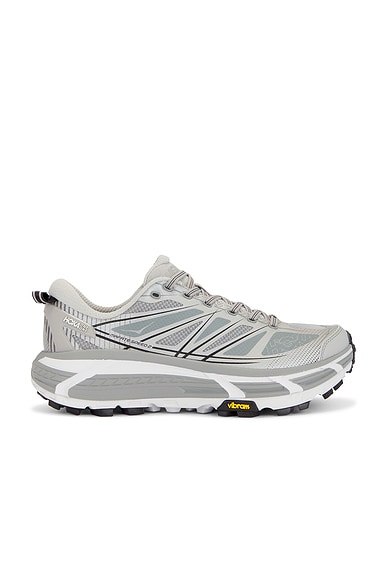 Hoka Mafate Speed 2 Sneaker in Stellar Grey & Galactic Grey