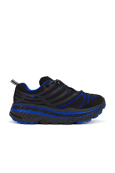 Hoka U Stinson Evo Og in Black & Ultramarine