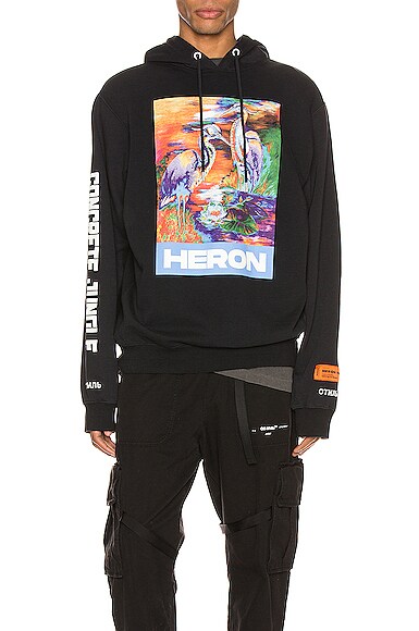 Heron Preston Ribs Heron Colors Hoodie in Black & Multi | FWRD