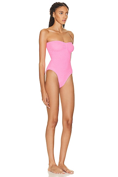 Shop Hunza G Brooke Swimsuit In Bubblegum