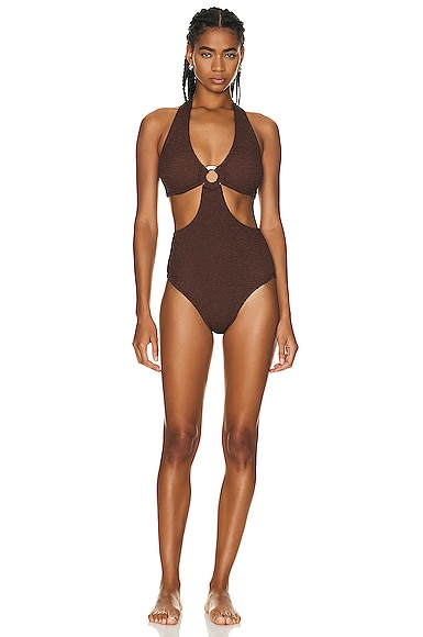 Hunza G Ursula Swimsuit in Brown