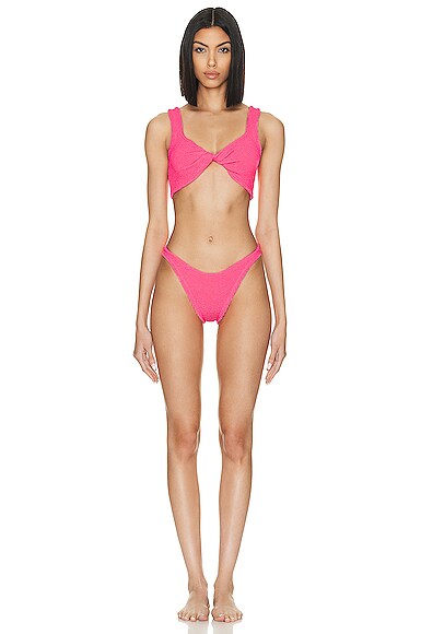 Hunza G Juno Bikini In Hot Pink