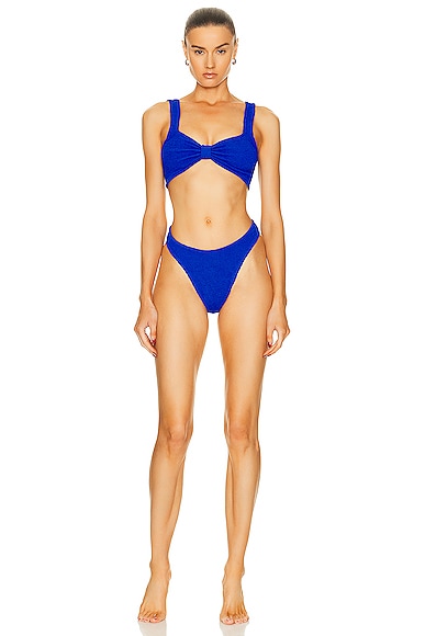 Shop Hunza G Bonnie Bikini In Royal Blue