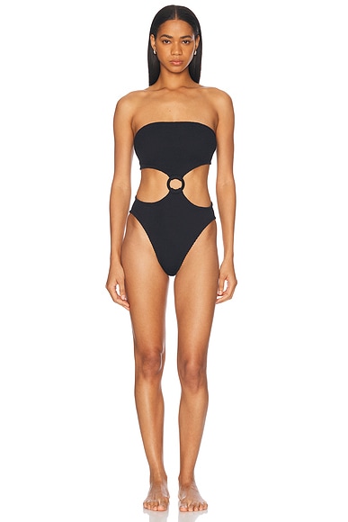 Hunza G Jerry One Piece Swimsuit in Black