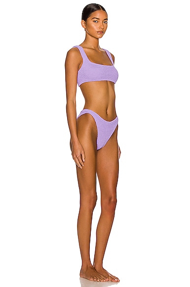 Shop Hunza G Xandra Bikini Set In Lilac