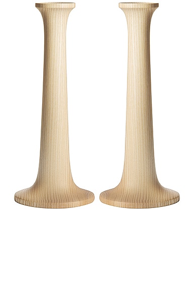 Hawkins New York Large Simple Candle Holder In Maple