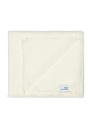 Shop Hawkins New York Essential Cotton Tablecloth In Ivory