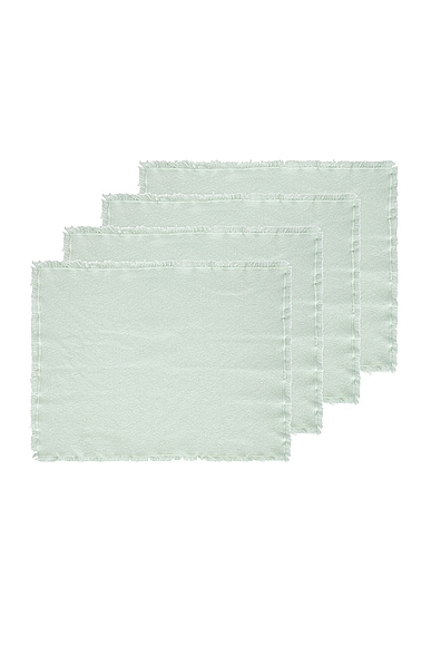 Shop Hawkins New York Essential Cotton Set Of 4 Placemats In Sky