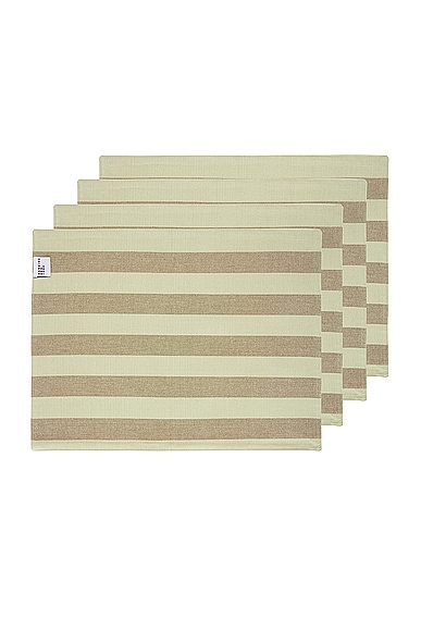 HAWKINS NEW YORK ESSENTIAL STRIPED SET OF 4 PLACEMATS