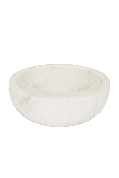 Shop Hawkins New York Simple Marble Large Bowl In White