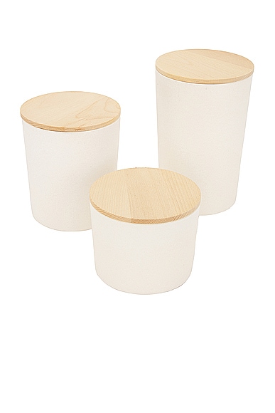 Shop Hawkins New York Essential Storage Containers In Ivory