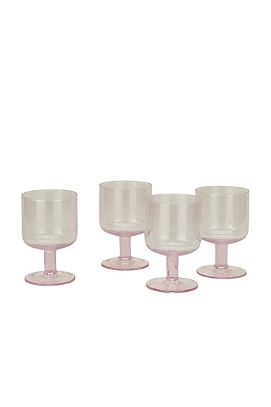 Simple Seeded Glassware Set Of 4