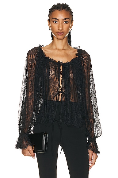 Shop Interior Panos Blouse In Midnight