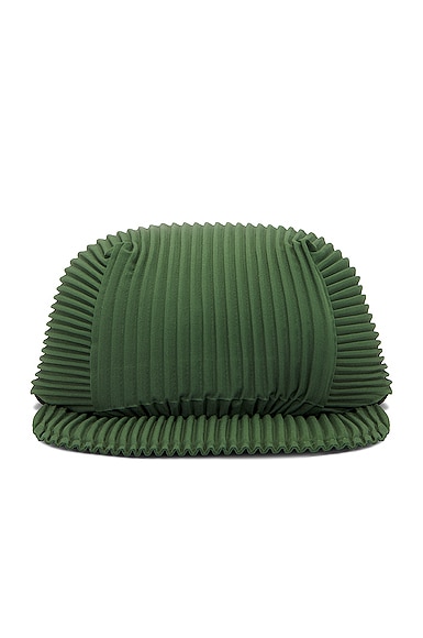Issey Miyake Green Pleats Cap In 62-green