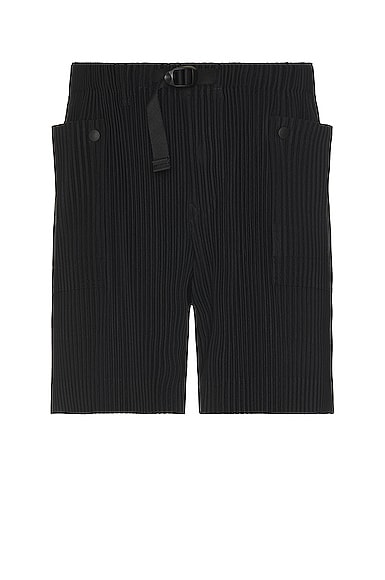 Homme Plisse Issey Miyake Shorts in Black | FWRD