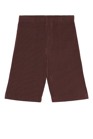 Color Pleats Shorts