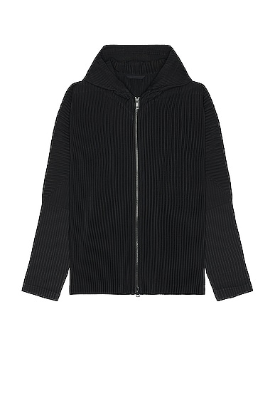 ISSEY MIYAKE ISSEY MIYAKE PLEATED ZIP HOODIE