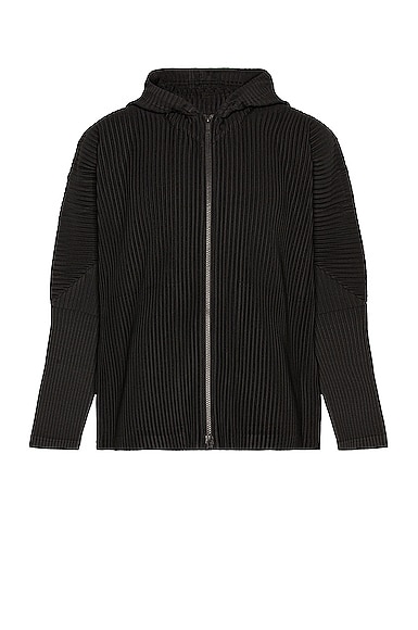 Homme Plisse Issey Miyake Heather Pleats Jacket in Brown | FWRD