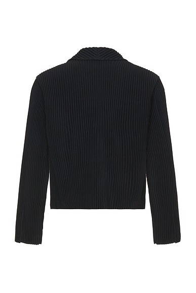 Shop Issey Miyake Tailored Pleats Blazer In Black