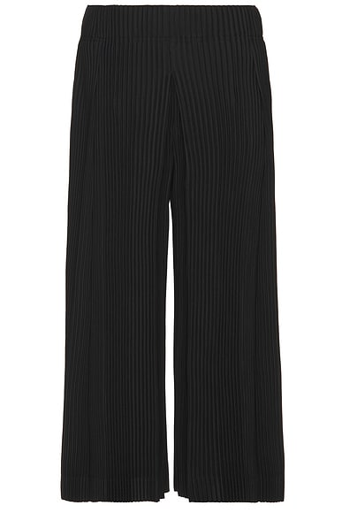 Homme Plisse Issey Miyake Tucked Pants in Black