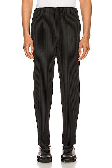 HOMME PLISSÉ ISSEY MIYAKE パンツ 黒 Homme Plisse ISSEY MIYAKE Straight Leg Black Casual Pants | eBay
