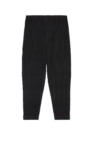 ISSEY MIYAKE パンツ ブラック 黒 2 M ボーダー Tailored Pleats 2 Pants in Black – SVRN