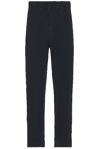 Homme Plisse Issey Miyake Basics Straight Pant in Black | FWRD