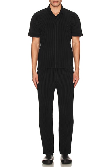 Homme Plisse Issey Miyak Pleated Polo