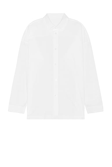 Issey Miyake Jersey Shirt In White