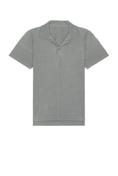 Homme Plisse Issey Miyake Polo in Warm Grey