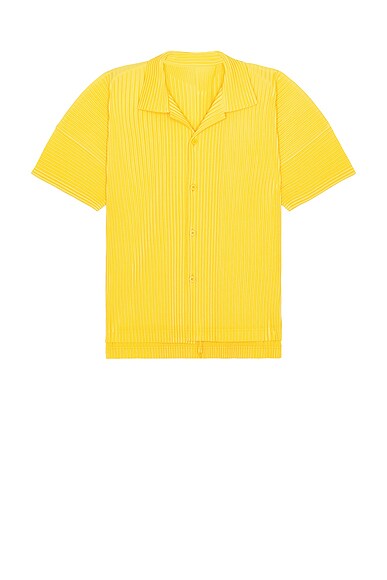 Yellow Monthly Color March Trousers by HOMME PLISSÉ ISSEY