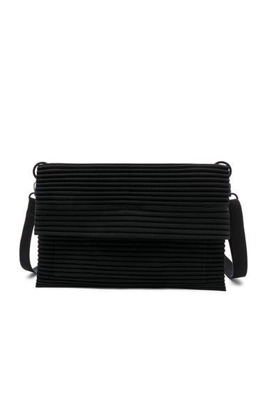 Homme Plisse Issey Miyake Pleats Flat Bag in Black | FWRD