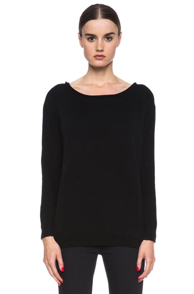 Inhabit Reversible Cashmere Sweater in Black | FWRD